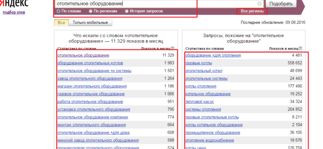 Подбор запросов для семантического ядра